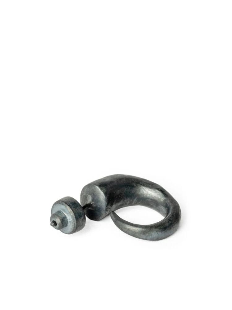 Parts of Four Little Horn sterling silver earring - Black Cover