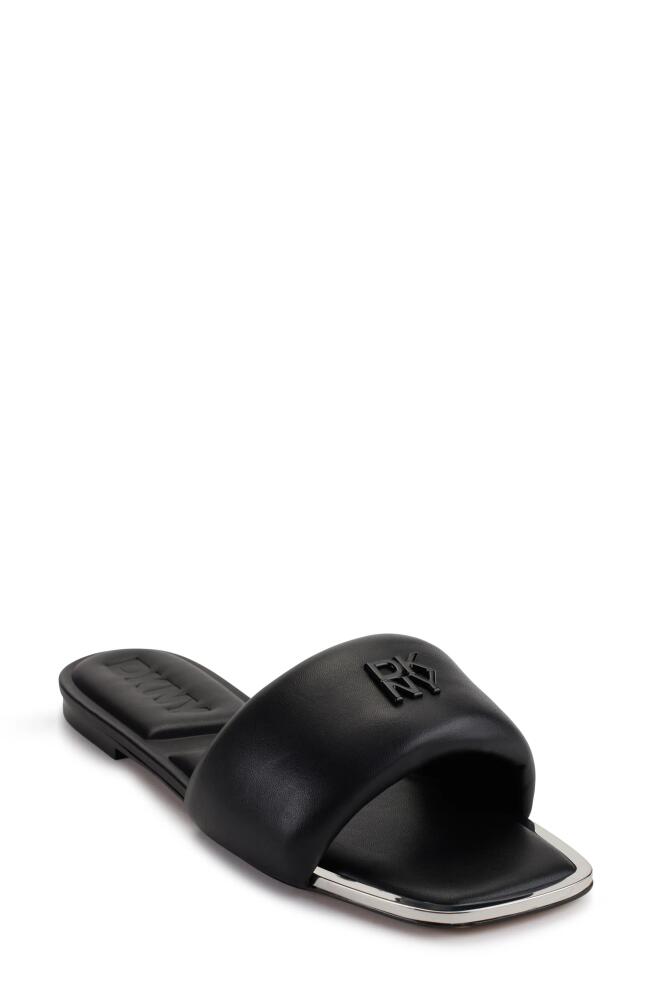 DKNY Slide Sandal in Black Cover