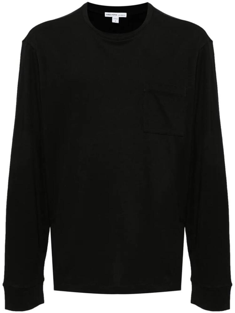 James Perse French Terry crew-neck T-shirt - Black Cover