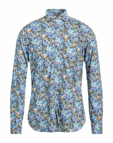 Dandylife By Barba Man Shirt Azure Cotton Cover