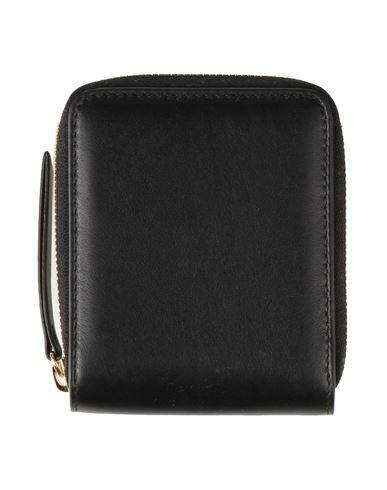 Maison Margiela Woman Wallet Black Leather Cover