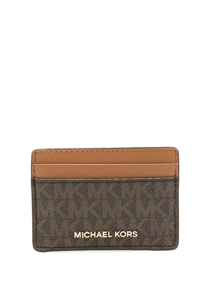 Michael Michael Kors Jet Set monogram cardholder - Brown Cover