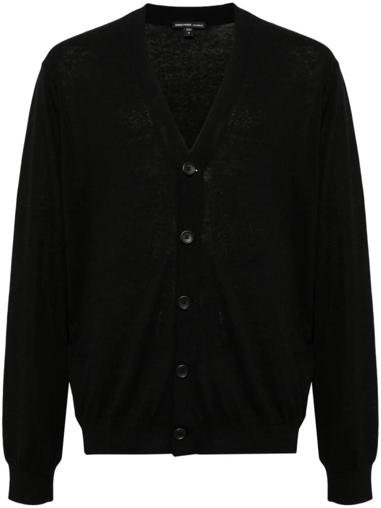 James Perse V-neck cotton cardigan - Black Cover