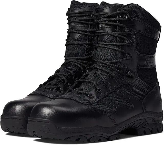 Thorogood Duece 8 Side Zip Waterproof (Black) Men's Work Boots Cover