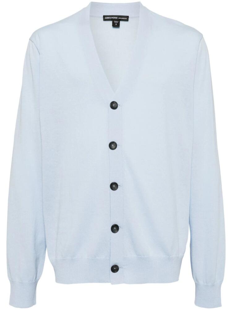 James Perse V-neck cotton cardigan - Blue Cover