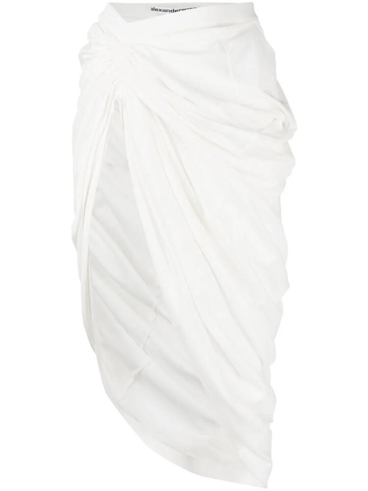 Alexander Wang asymmetric midi skirt - White Cover