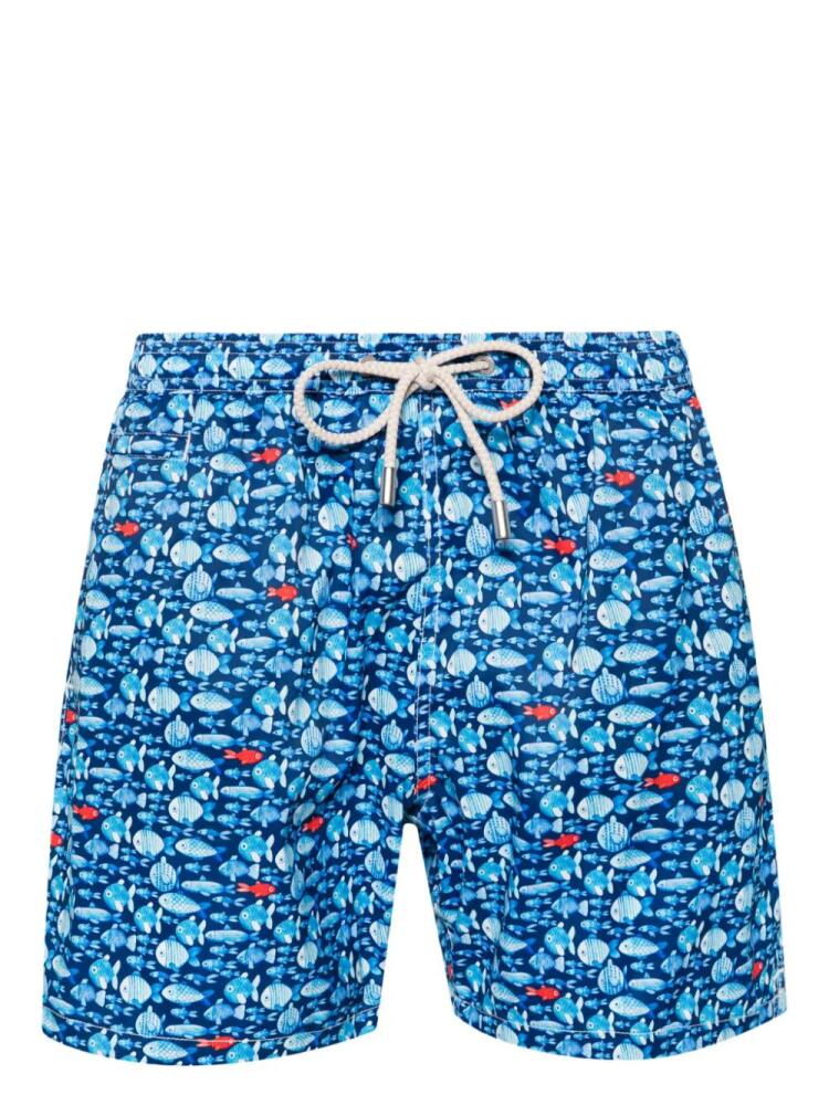 MC2 Saint Barth fish-print swim shorts - Blue Cover