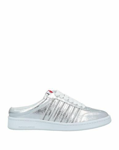 Dsquared2 Woman Sneakers Silver Calfskin Cover