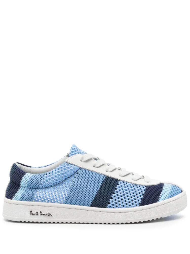 Paul Smith striped open-knit sneakers - Blue Cover