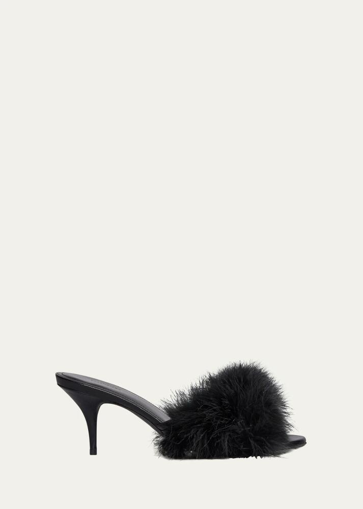 Balenciaga Boudoir Feather Mule Sandals Cover