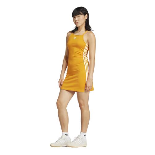 adidas Originals 3 Stripe Mini Dress - Womens Orange Cover