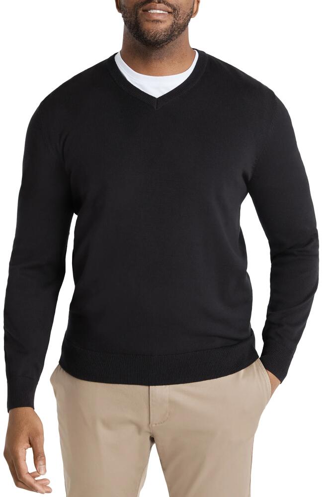 Johnny Bigg Essential V-Neck Sweater in Black Cover