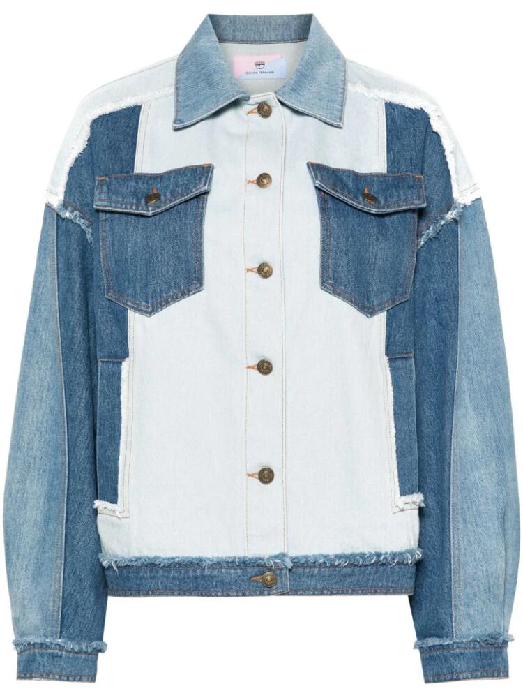 Chiara Ferragni patchwork denim jacket - Blue Cover