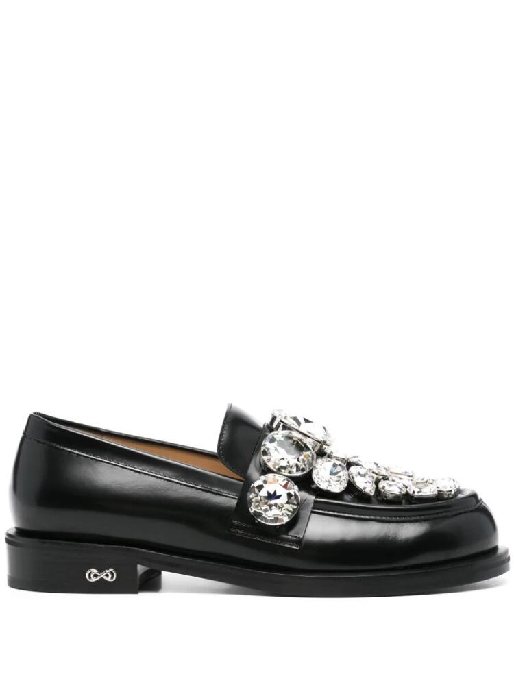 MACH & MACH crystal-embellished loafers - Black Cover