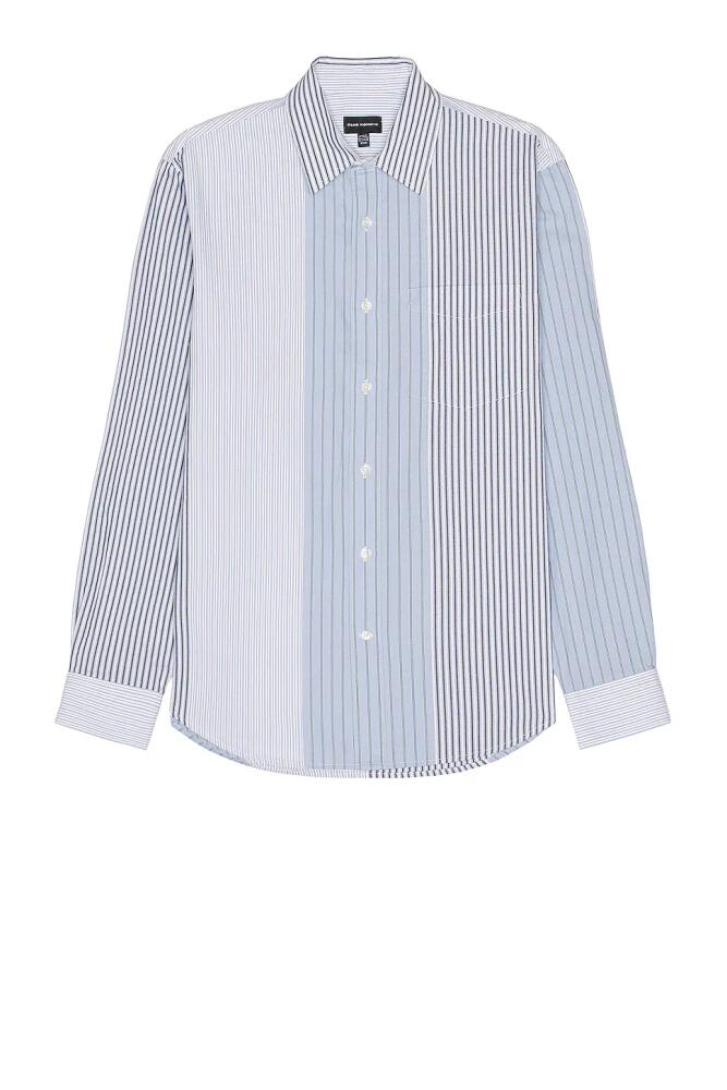 Club Monaco Multi Stripe Long Sleeve Shirt in Blue Cover