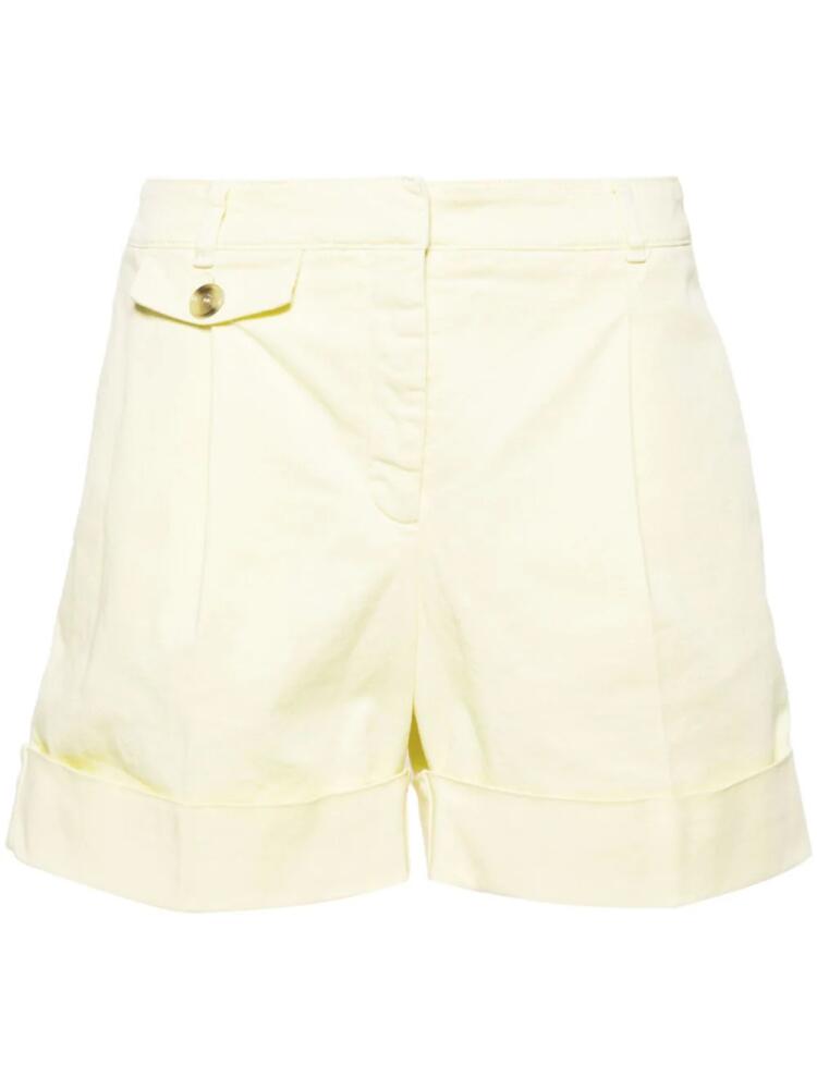 BOSS pleated twill shorts - Yellow Cover