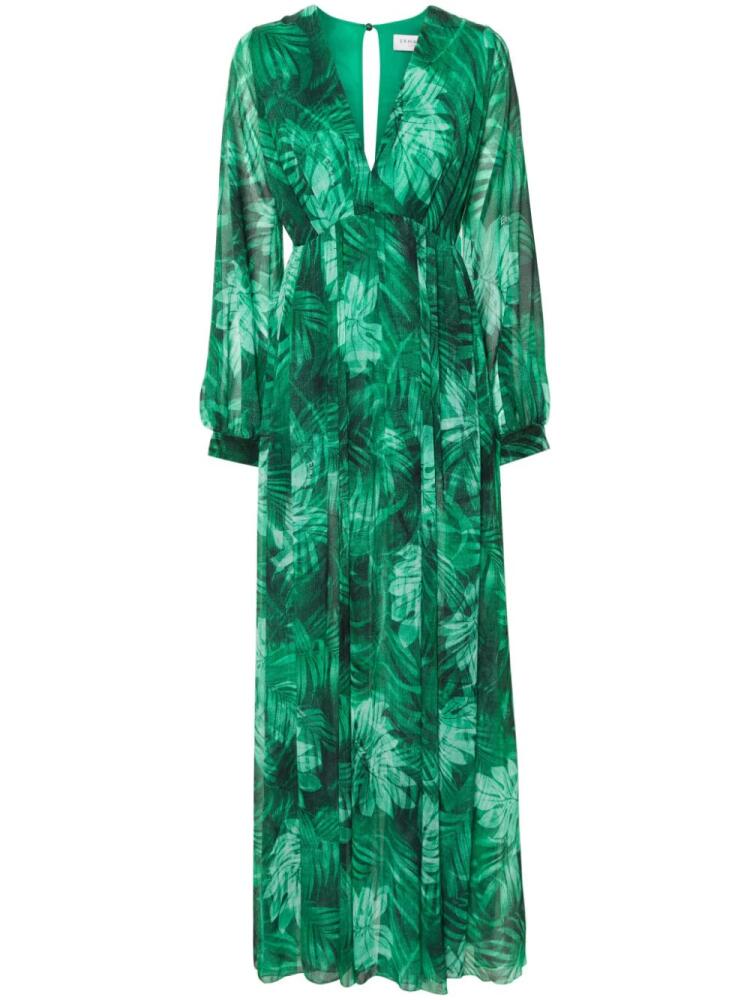 ERMANNO FIRENZE leaves-print maxi dress - Green Cover