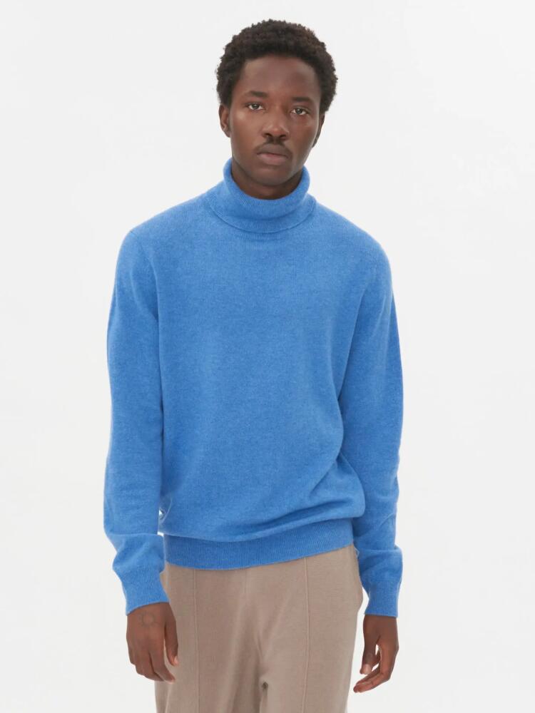 Gobi Cashmere Turtle Neck in Blue Cover