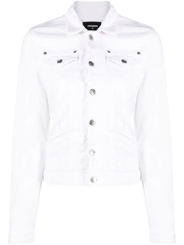 DSQUARED2 buttoned long-sleeve jacket - White Cover