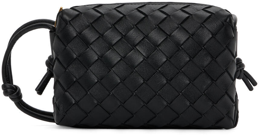 Bottega Veneta Black Mini Loop Camera Bag Cover