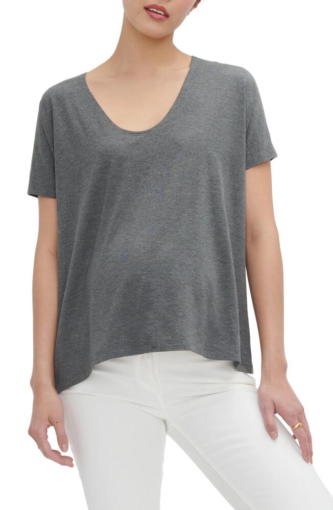 HATCH The Perfect Vee Maternity T-Shirt in Charcoal Cover