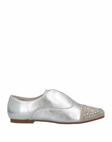 Cafènoir Woman Loafers Silver Leather Cover