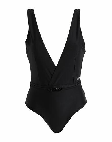 Karl Lagerfeld Karl Dna Deep V Swimsuit Woman One-piece swimsuit Black Recycled polyamide, Elastane Cover