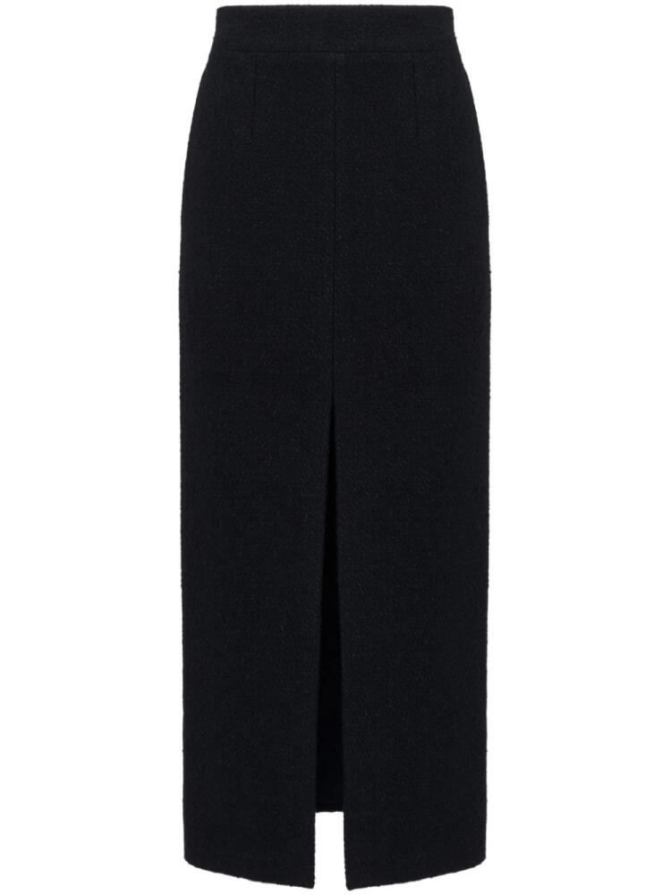 Alexander McQueen Slashed midi skirt - Black Cover