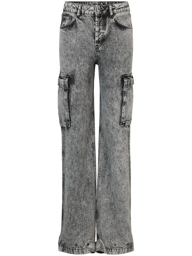 HUGO x Bella Poarch Gebella straight-leg jeans - Grey Cover