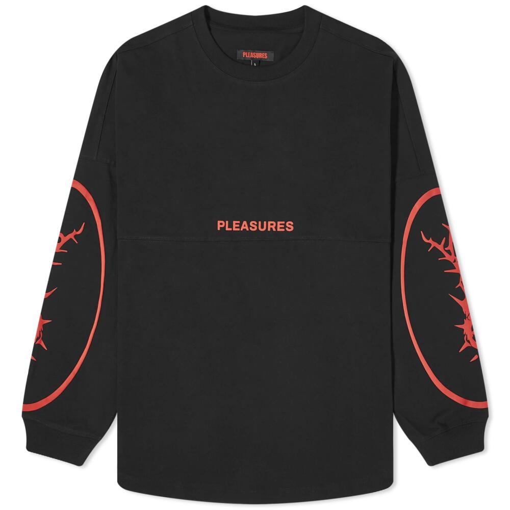 Pleasures Men's Long Sleeve Maximize Jersey T-Shirt in Black Cover