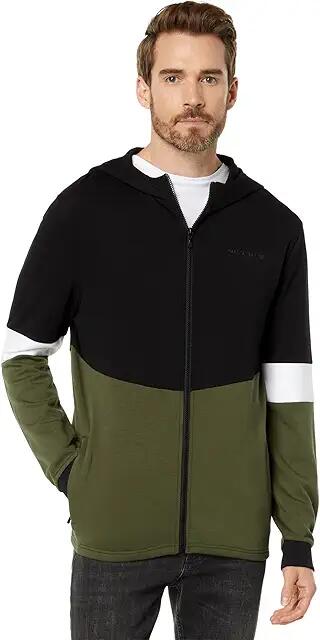 Karl Lagerfeld Paris Kidult Color-Block Hoodie (Olive) Men's Clothing Cover