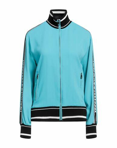 Dolce & gabbana Woman Sweatshirt Turquoise Viscose, Elastane, Cotton Cover