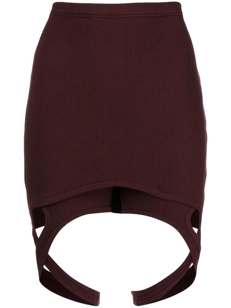 Dion Lee Double Lock mini skirt - Red Cover