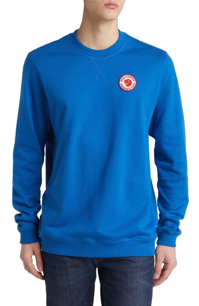 Fjällräven 1960 Logo Badge Sweatshirt in Alpine Blue Cover