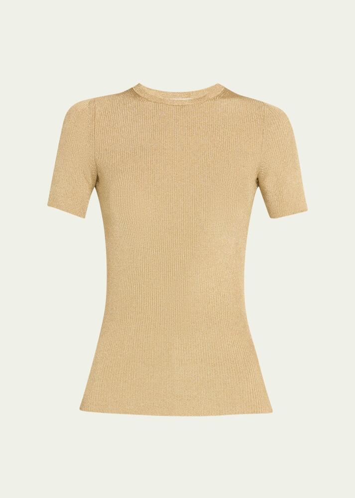 Michael Kors Collection Ribbed Crewneck Tee Cover