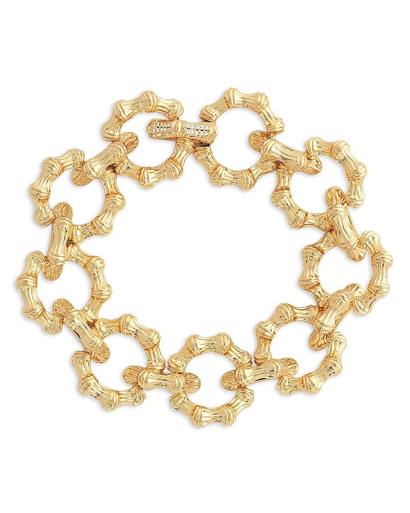 Anabel Aram Sculpted Bamboo Chain Bracelet in 18K Gold Plated Cover