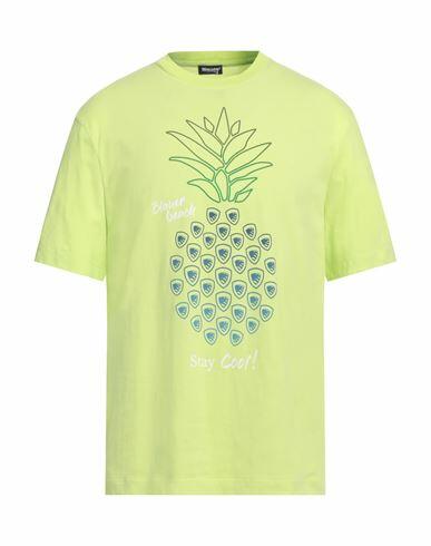 Blauer Man T-shirt Acid green Cotton Cover