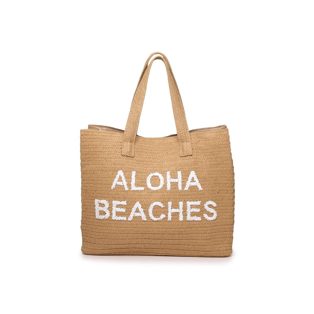 Kelly & Katie Phrase Tote | Women's | Tan/White Aloha Beaches Cover