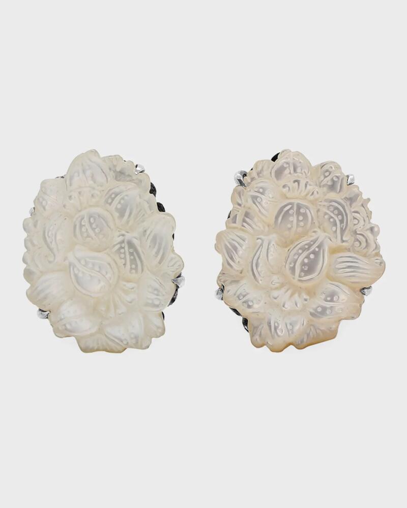 Stephen Dweck White Carved Earrings Cover