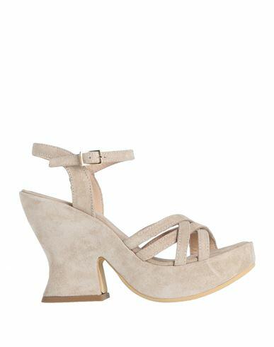 Divine Follie Woman Sandals Beige Soft Leather Cover