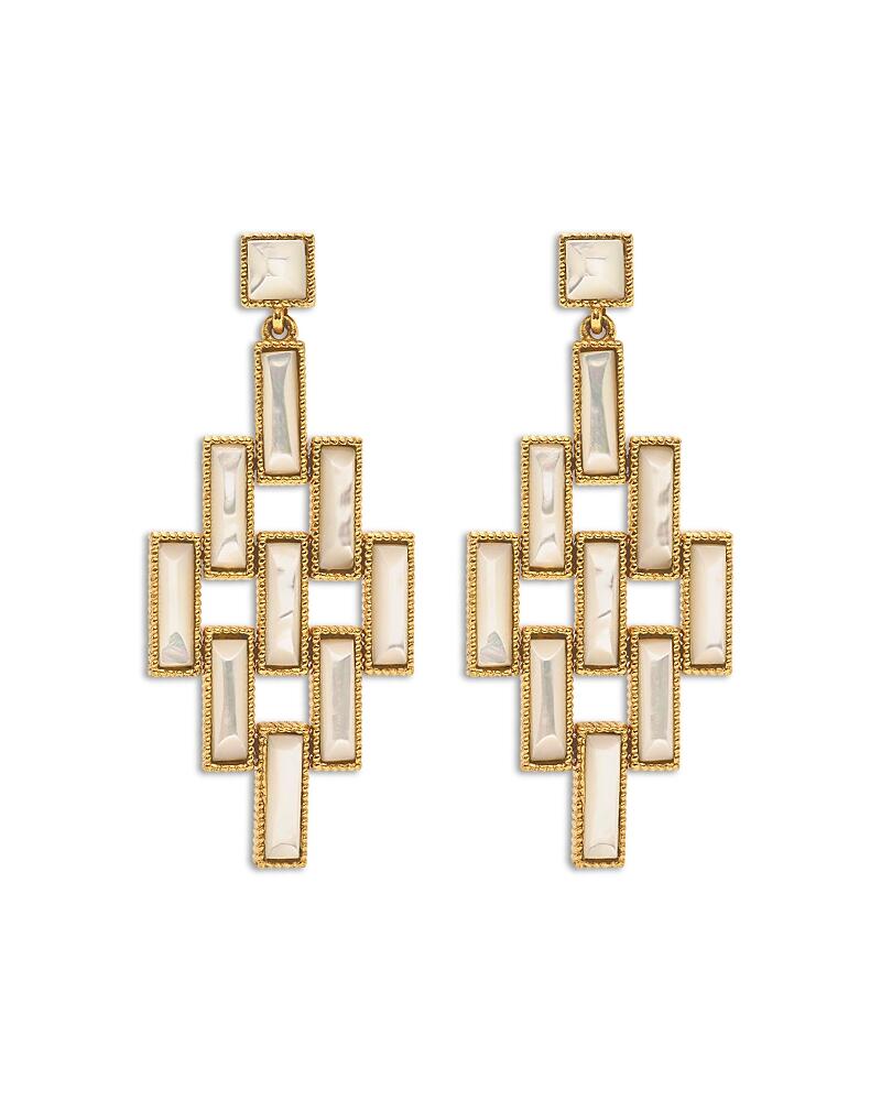 Capucine de Wulf Pathway Mother of Pearl Chandelier Earrings Cover