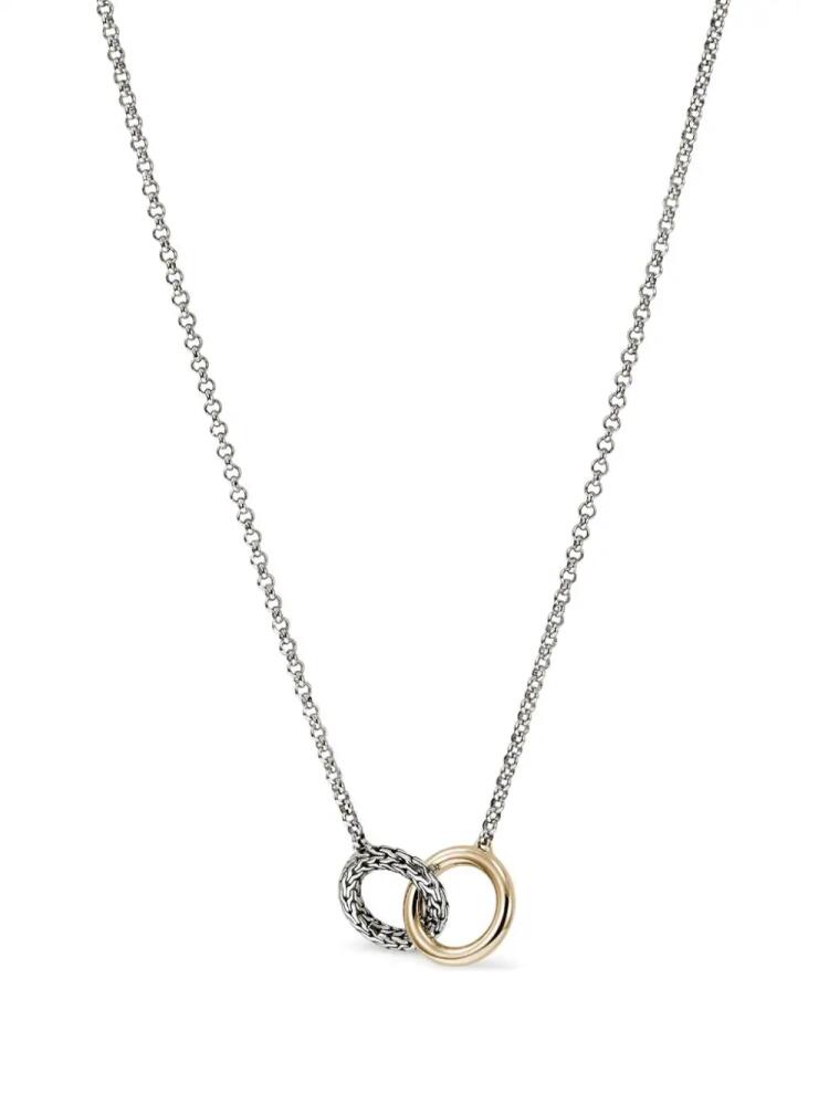 John Hardy 14kt gold JH Essential linked necklace - Silver Cover