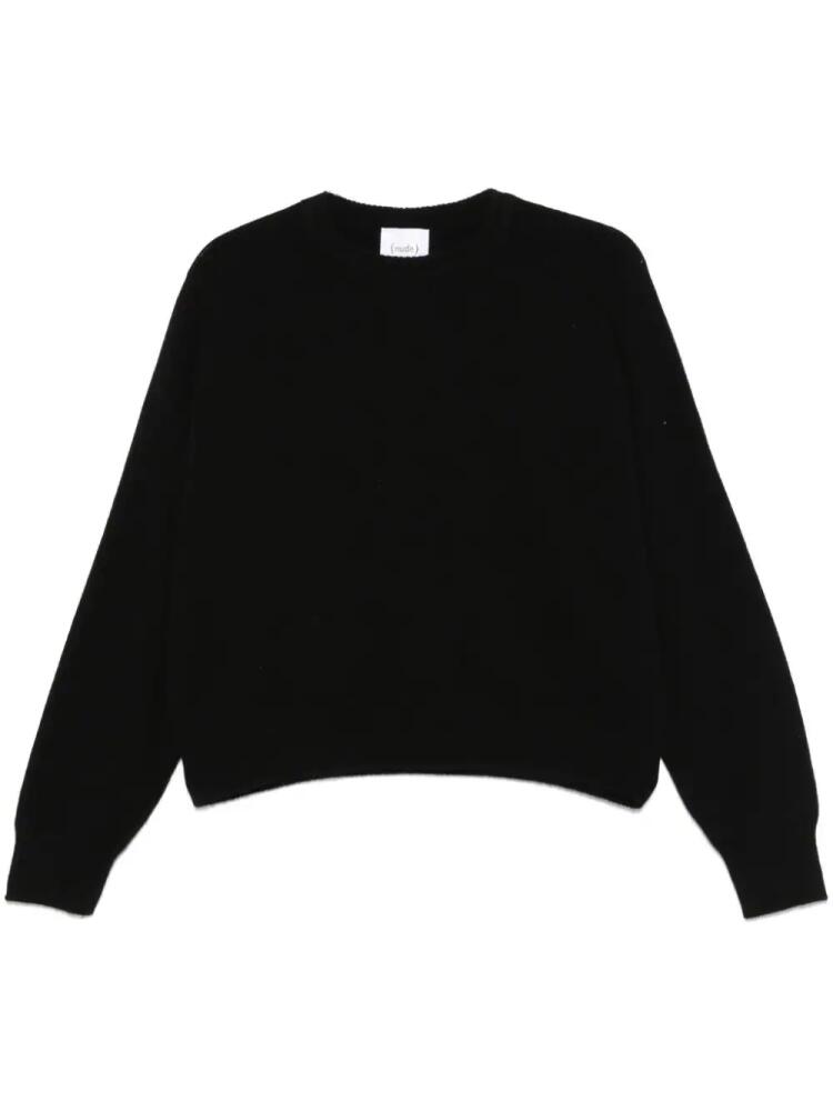 Nude cashmere sweater - Black Cover