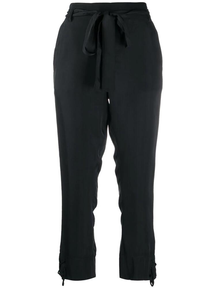 Ann Demeulemeester cropped straight-leg trousers - Black Cover