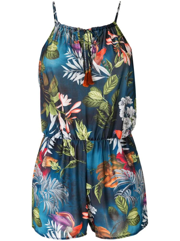 Lygia & Nanny Laya print playsuit - Blue Cover