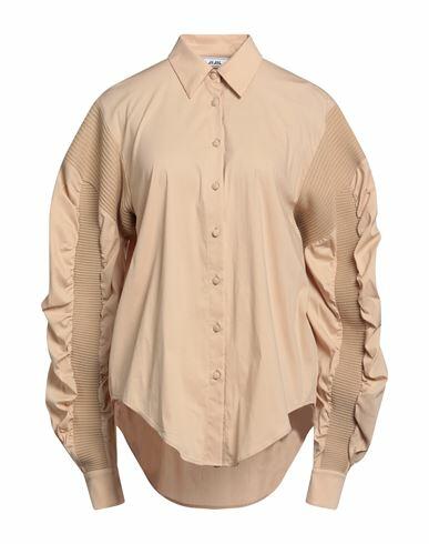 Jijil Woman Shirt Sand Cotton, Polyamide, Elastane Cover