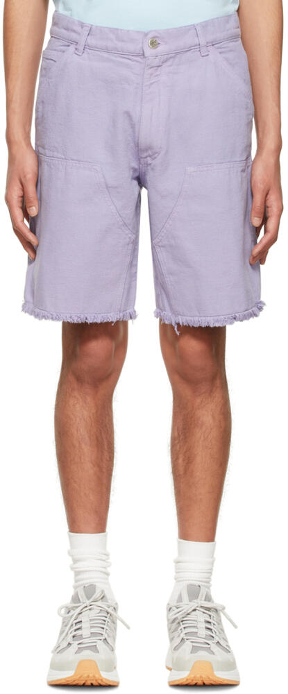 Sky High Farm Workwear Purple Denim Shorts Cover