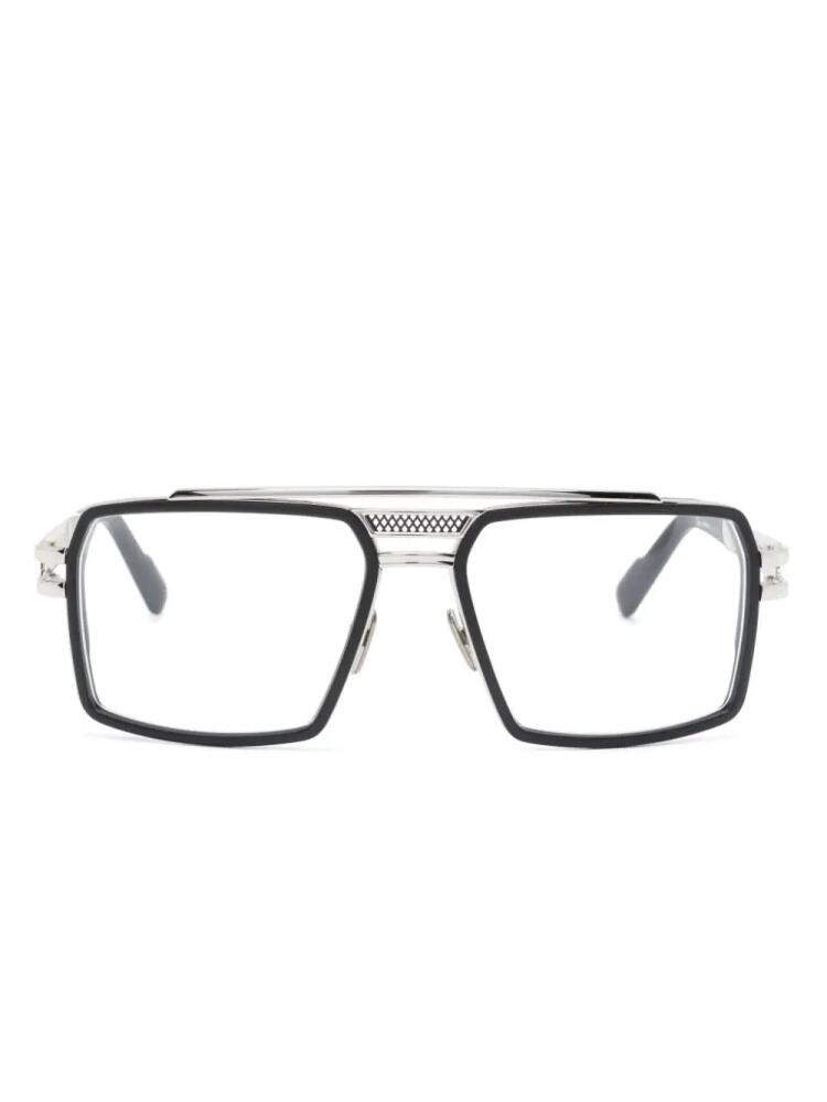 Cazal 6033 square-frame glasses - Silver Cover