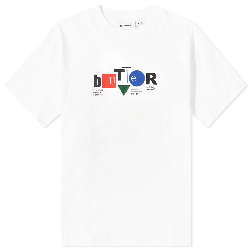 Butter Goods Men's Design Co T-Shirt in White Cover