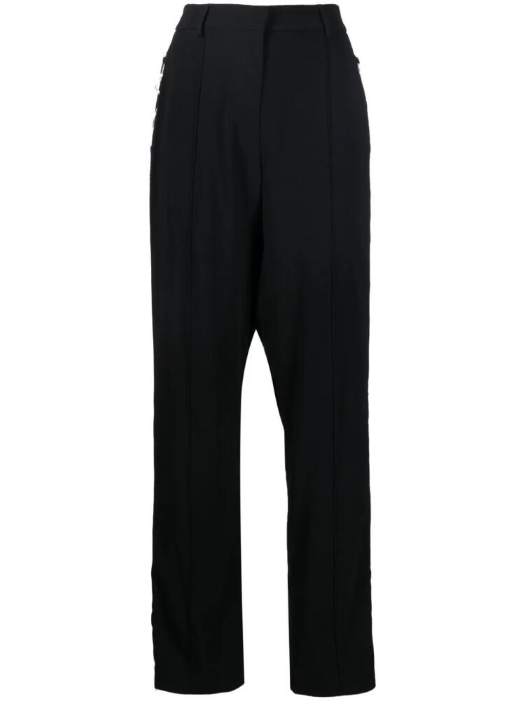 Giuseppe Di Morabito lace-up detail straight-leg trousers - Black Cover